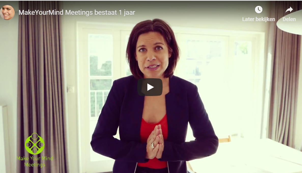 MakeYourMind Meetings bestaat 1 jaar!